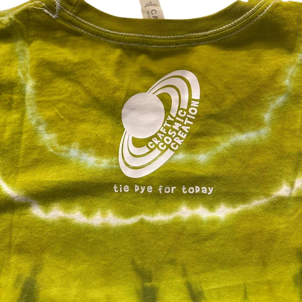 Unisex Shirt Size Small Brown Green Ombre Tie Dye Handmade Vacation Beach NWT